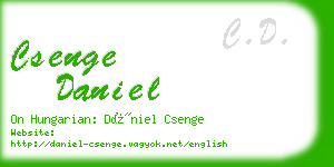csenge daniel business card
